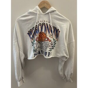 Vintage Divided Women's Medium Sweat Shirt Chopped Halter